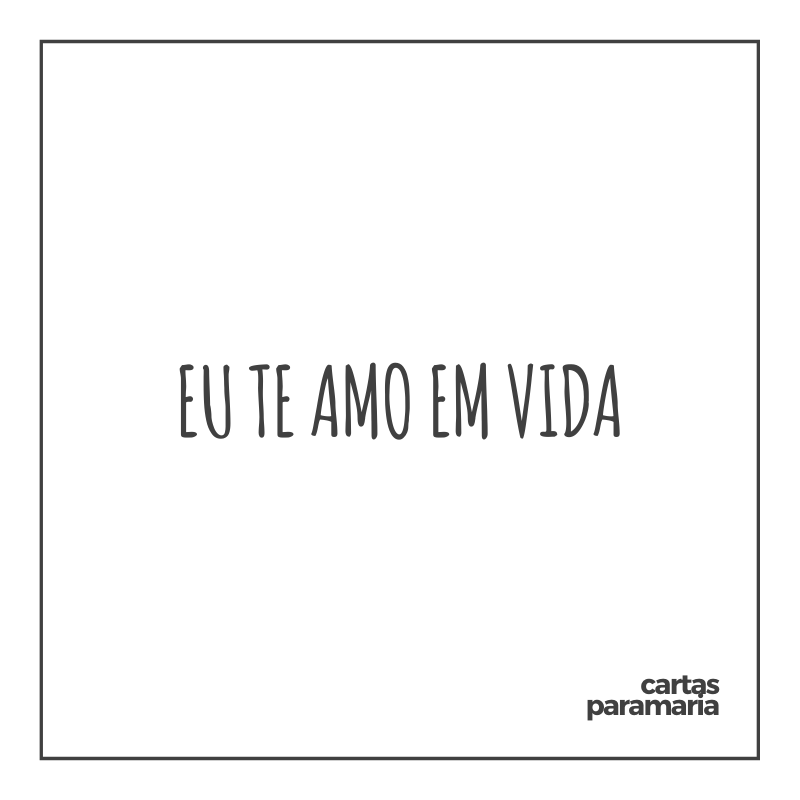 eu te amo em vida | Allan Dias Castro
