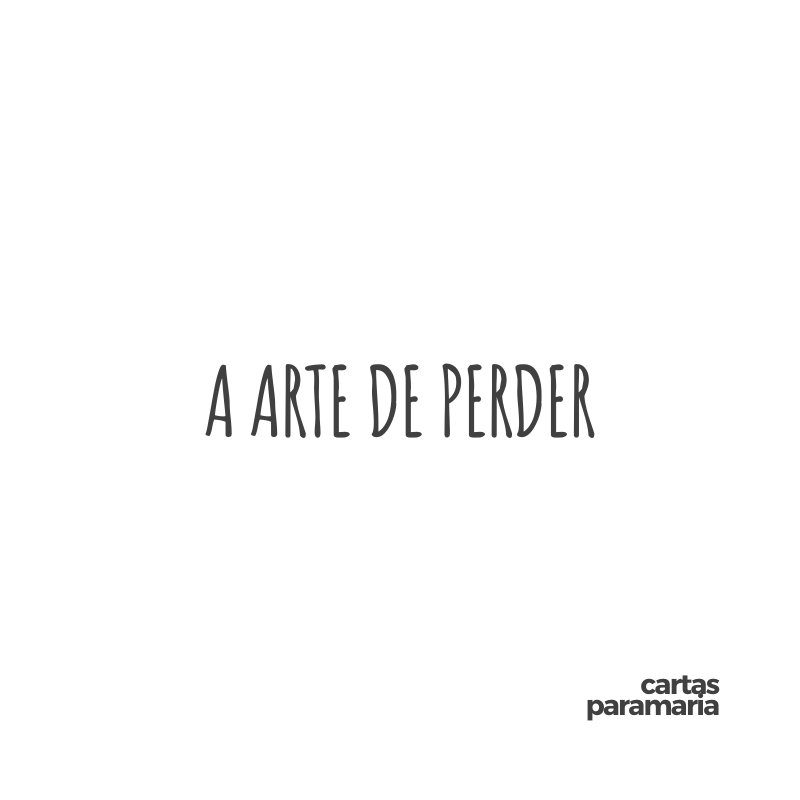 a arte de perder | Elizabeth Bishop